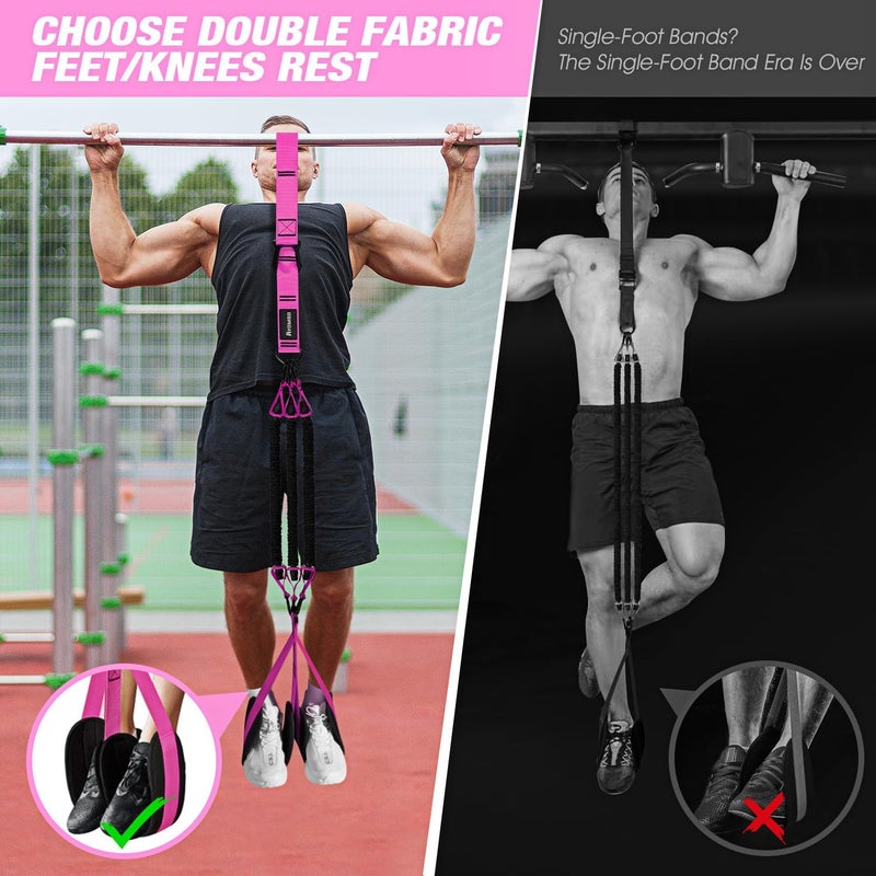 Ayombo Pull Up Assistance Bands, Resistance Bands for Pull Up Bar Workout, Adjustable Heavy Duty Pull Up Assist Equipment with 4 Assistance Bands, Home Gym Fitness Exercise Strength Training - Image 3